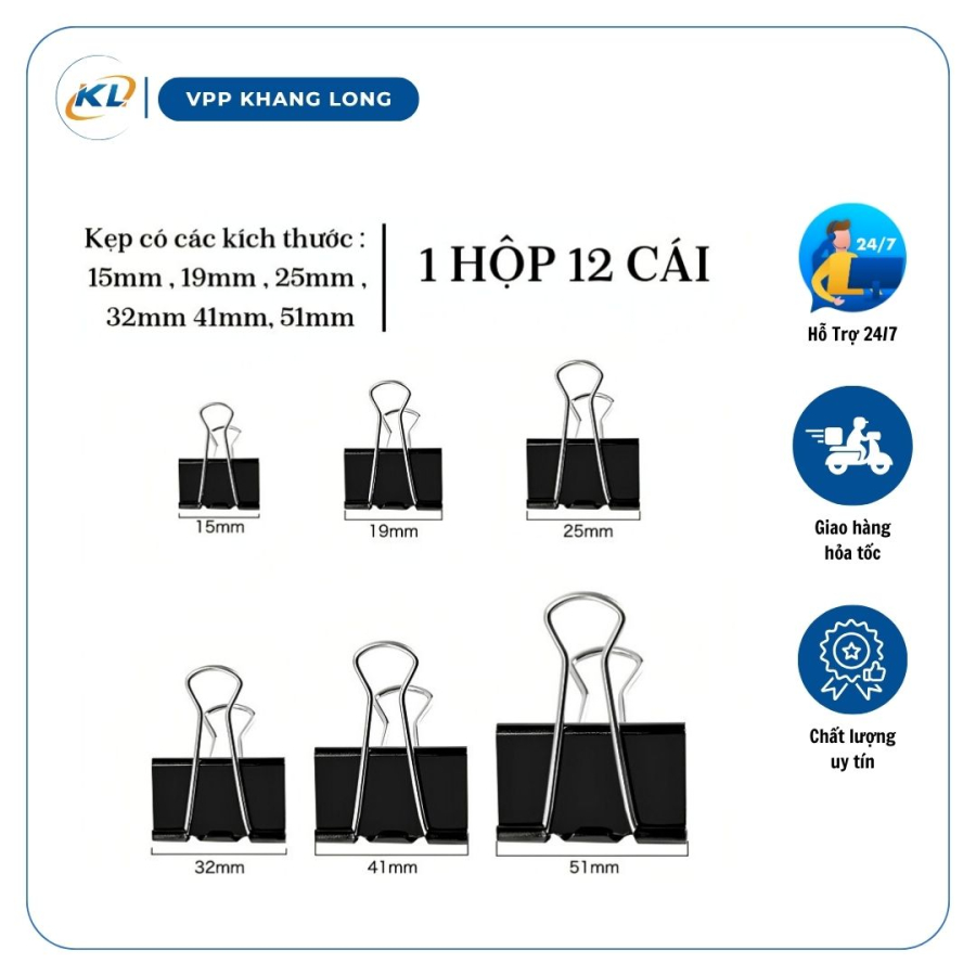 Kẹp bướm 15mm, 19mm, 25mm, 32mm, 41mm, 51mm